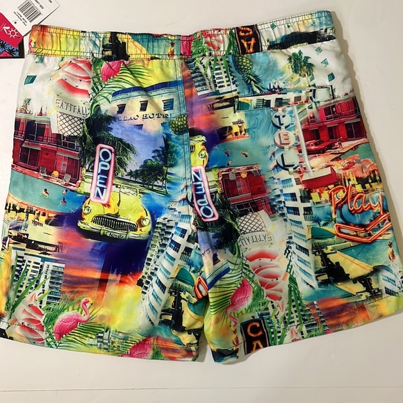 SURF SOCIETY Miami Cadillac Hotel Swim Trunks. Size Large-NWT - Picture 2 of 8